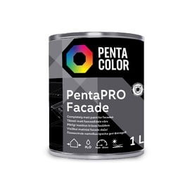 Värv Pentacolor PentaPro Facade, valge, 1 l