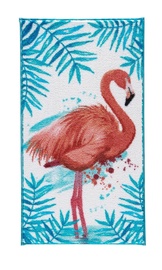 Vannitoa põrandamatt Foutastic Flamingo 352CNF1125, valge/roheline/roosa, 140 cm x 80 cm