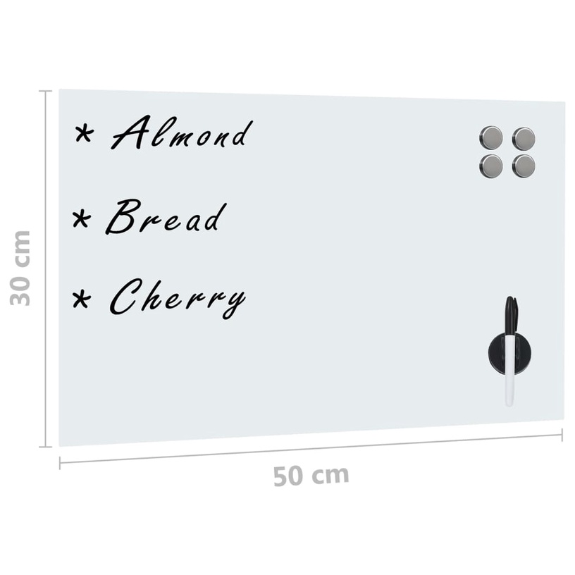 Магнитная стеклянная доска VLX Magnetic Board, 50 см x 30 см
