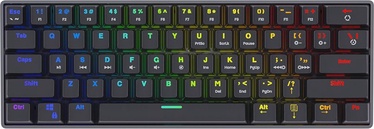 Klaviatūra Savio Mechanical Keyboard BLACKOUT Blue Outemu Blue Angļu (US), melna