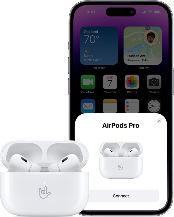 Bezvadu austiņas Apple AirPods Pro (2nd Generation), balta
