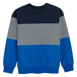 Džemperis, berniukams Cool Club Stripes CCB2721880, mėlyna/balta/tamsiai mėlyna, 152 cm