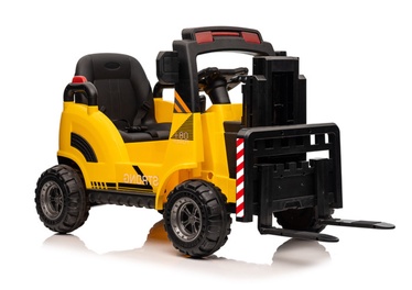 Bērnu elektromobilis - traktors Lean Toys WH101, melna/dzeltena