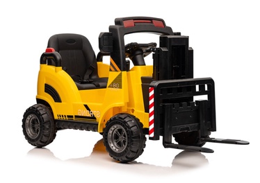 Rotaļu akumulatora traktors Lean Toys WH101, melna/dzeltena
