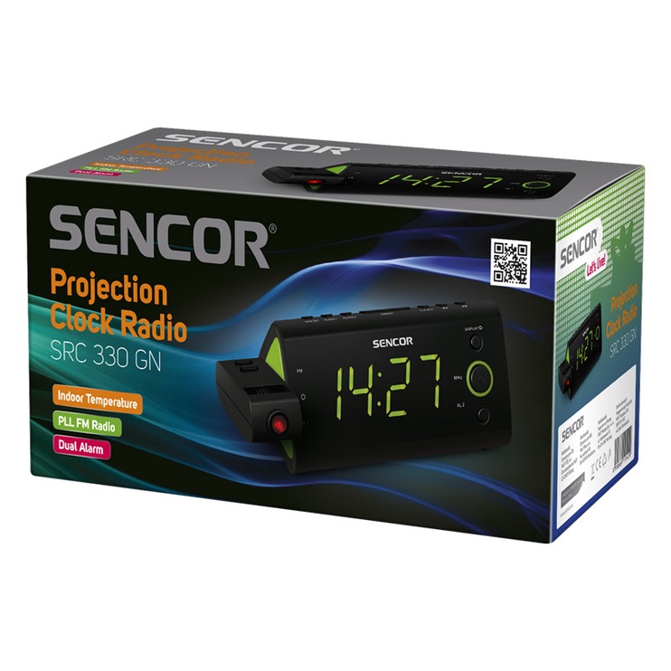 Radijo žadintuvas Sencor SRC330, žalia