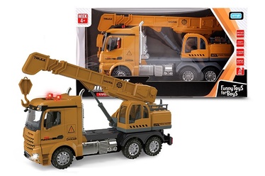Rotaļlietu smagā tehnika Artyk Toys For Boys Crane 132773, oranža