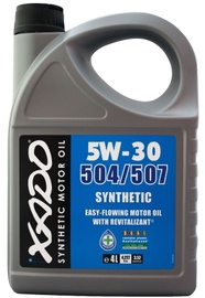 Машинное масло Xado 504/507 5W - 30, синтетический, для легкового автомобиля, 4 л