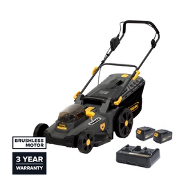 Аккумуляторная газонокосилка Grunder SF8A107, 2x18 В, 43 см, 2x4 Aч