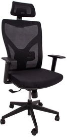 Офисный стул Home4you Venon 14525, 48 x 49 x 94 - 100.5 см, черный