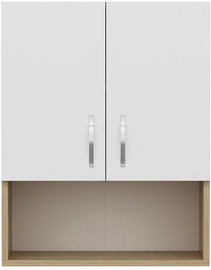 Шкаф для ванной Kalune Design Voda, белый/дубовый, 31 x 60 см x 75 см