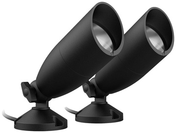 Умное освещение WiZ Ground Spot Starter Kit, 10Вт, LED, IP65, черный, 7.4 см x 20.2 см