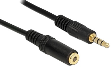 Адаптер Delock Headset Extension Cable 3.5 mm female, 3.5 mm male, 3 м, черный