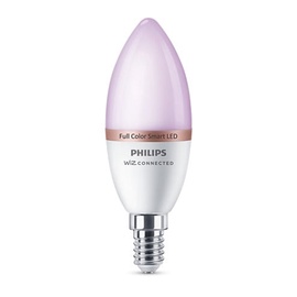 Лампочка Philips Wiz LED, C37, многоцветный, E14, 4.9 Вт, 470 лм