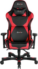 Spēļu krēsls Clutchchairz Crank Echo, 52 x 56.5 x 37 - 45 cm, melna/sarkana