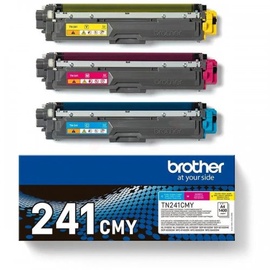 Tonera kasete Brother TN241CMY, dzeltena/ciāna (cyan)/fuksīna (magenta)