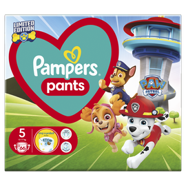 Подгузники Pampers Paw Patrol, 5 размер, 12 - 17 кг, 66 шт.