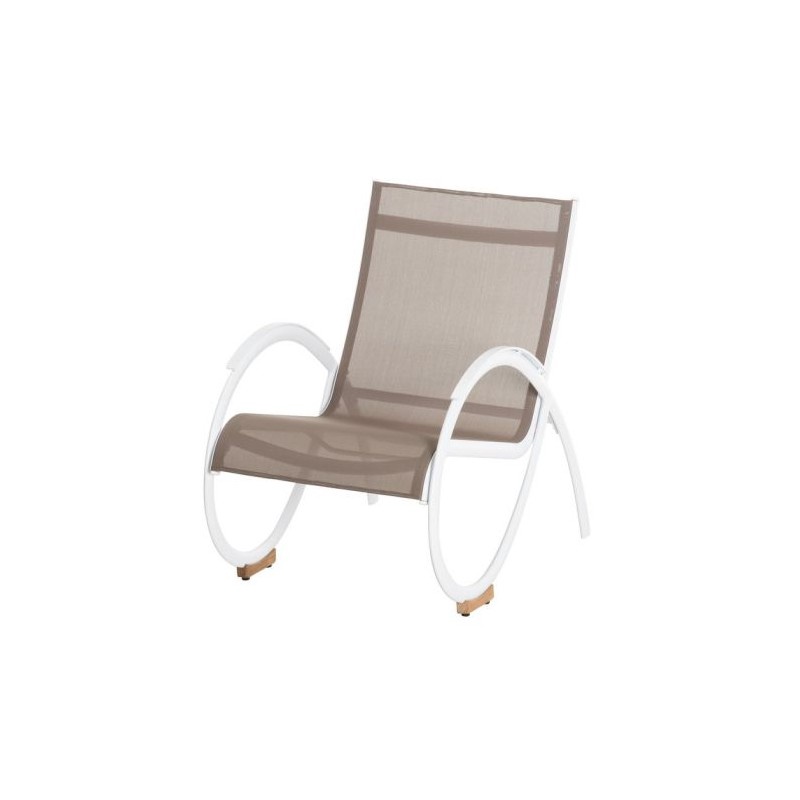 Välimööbli komplekt 4Living Alpha, valge/kreemjasvalge, 2 istekohta