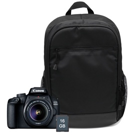 Peegelkaamera Canon EOS 4000D 18-55mm III + 16GB SD + Bag BP110