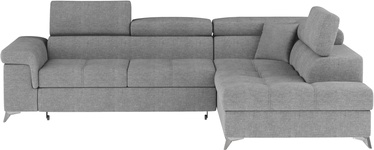 Stūra dīvāns Eridano Raquel 04, pelēka, 202 x 275 cm x 88 cm