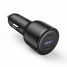 Laadija Ugreen Car Charger, USB/USB-C, must