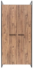 Riidekapp Kalune Design Dynamic 49, must/mänd, 104 cm x 52 cm x 225 cm