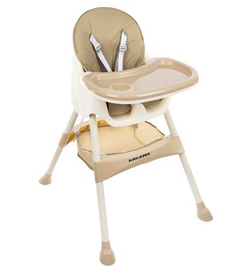 Стульчик для кормления Kruzzel 3in1 XL14941, бежевый