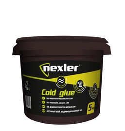 Bitumena mastika Nexler Cold Glue, 5 kg, melna