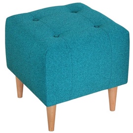 Pufs Hanah Home Tomp, tirkīza, 43 cm x 43 cm x 43 cm