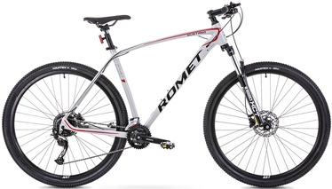 Velosipēds kalnu Romet Mustang M1, 29 ", 19" (48 cm) rāmis, sarkana/pelēka