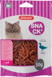 Лакомство для кошек Zolux Cat Mini Duck Slices, мясо утки, 0.05 кг