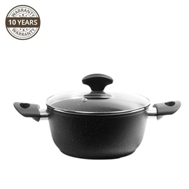 Puodas Domoletti Black Stone 8000807057698, 20 cm, 2.6 l