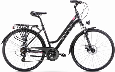 Velosipēds tūristu Romet Gazela 2, 28 ", 15" (38 cm) rāmis, melna/rozā