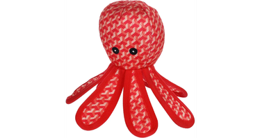 Rotaļlieta sunim Flamingo Strong Stuff Octopus 521038, 10.5 cm, sarkana/rozā, L
