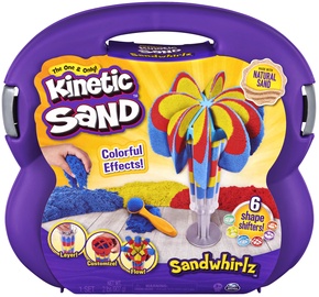 Kinētiskās smiltis Spin Master Kinetic Sand, zila/sarkana/dzeltena