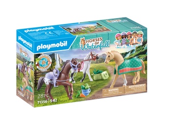 Konstruktorius Playmobil Three Horses with Saddles 71356, plastikas