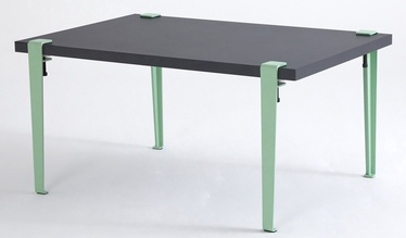 Журнальный столик Kalune Design Neda, зеленый/антрацитовый, 60 см x 90 см x 45 см