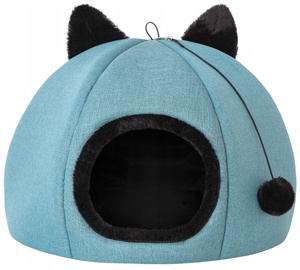 Домик для животных Doggy Kitty Head, синий, 450 мм x 450 мм