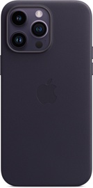 Vāciņš Apple Leather Case with MagSafe, Apple iPhone 14 Pro Max, tumši pelēka