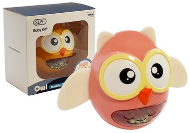 Погремушка GUYI Owl, розовый
