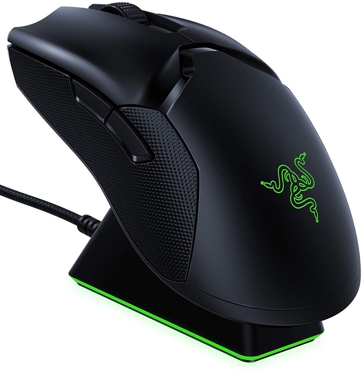 Spēļu pele Razer Viper Ultimate + uzlādes stacija, melna, bezvadu, optiskā