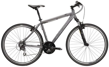 Velosipēds hibrīds Kross Evado 3.0, 28 ", M rāmis, melna/pelēka