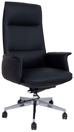 Biroja krēsls Home4you Kathie, 42 x 69 x 125 - 129 cm, melna