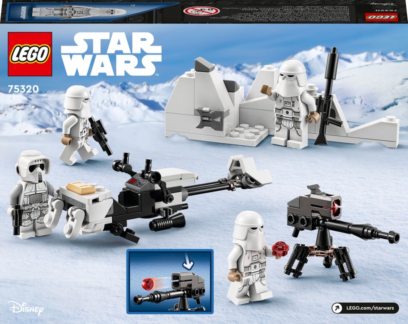 Konstruktor LEGO® Star Wars™ Snowtrooper™ lahingukomplekt 75320, 105 tk