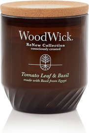 Свеча, ароматическая WoodWick Renew Medium Tomato Leaf & Basil, 20 - 40 час, 184 г, 95 мм x 82 мм