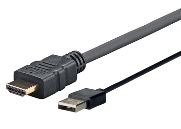 Kabelis Vivolink Pro HDMI, USB, 5 m, juoda