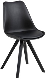 Ēdamistabas krēsls Petange, melna, 55 cm x 48.5 cm x 85 cm