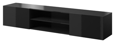 TV-laud Cama Meble Slide, must, 200 cm x 40 cm x 37 cm