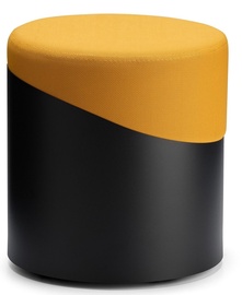Пуф Kalune Design Nar A001231, черный/желтый, 37 см x 37 см x 40 см