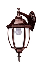 Lampa Domoletti EL-560DN, 100W, E27, IP44, melna/sarkana, 21 cm x 51 cm