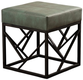 Пуф Hanah Home Koza Metal Ayaklı 591GRC1125, зеленый, 46 см x 46 см x 44 см